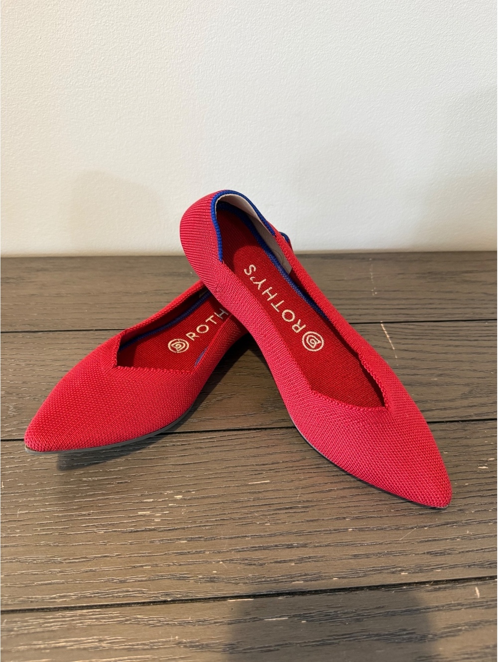 Rothy's Women's Red Pointed Flats Size 7